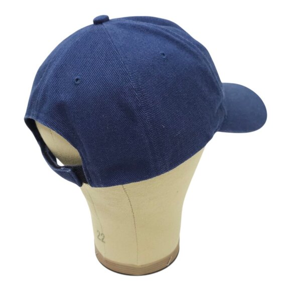 Nike Swoosh Cotton Twill Strapback Cap Hat Baseball Golf Trucker Blue - Picture 12 of 14